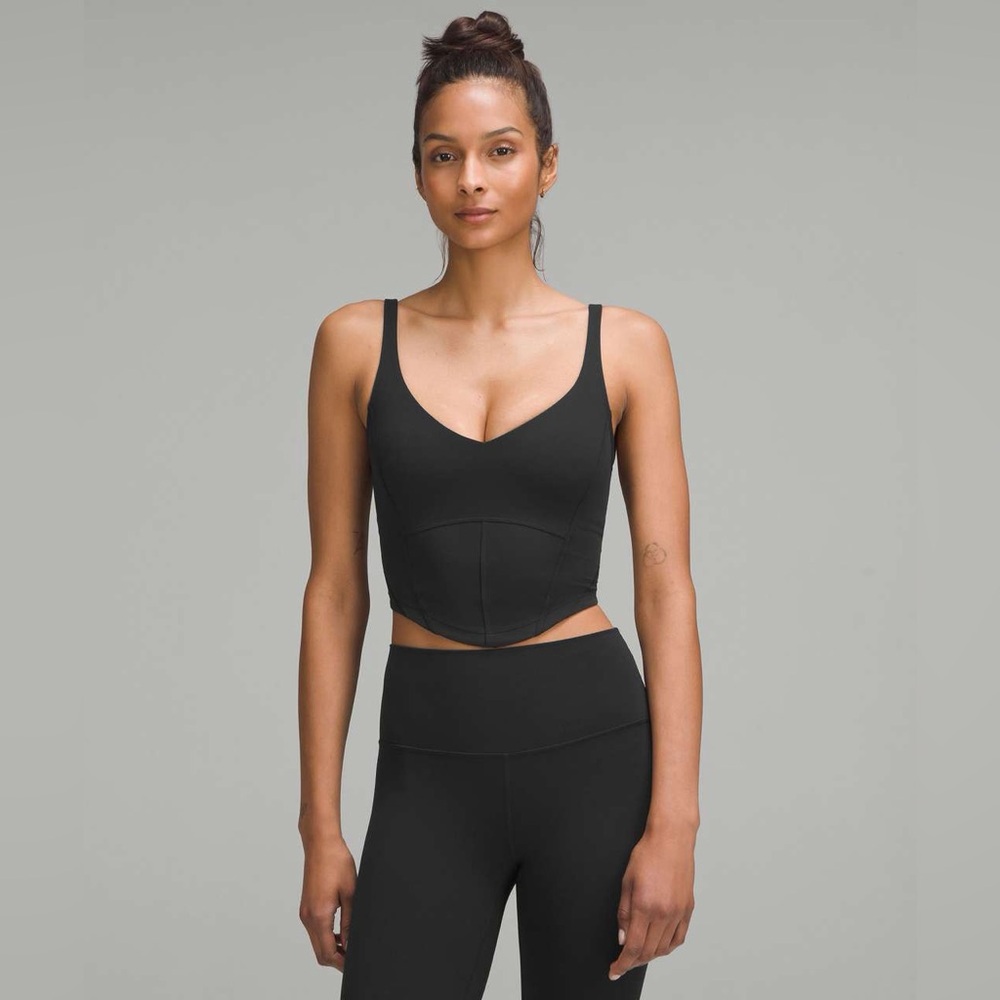 Lululemon Lululemon Align Corset Tank Top A/B Cup Black size 6. BNWOT